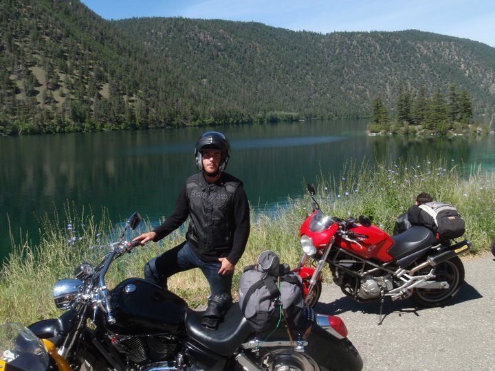 Daniel in Whistler with the crew