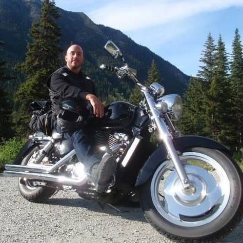Daniel on the Taz chopper