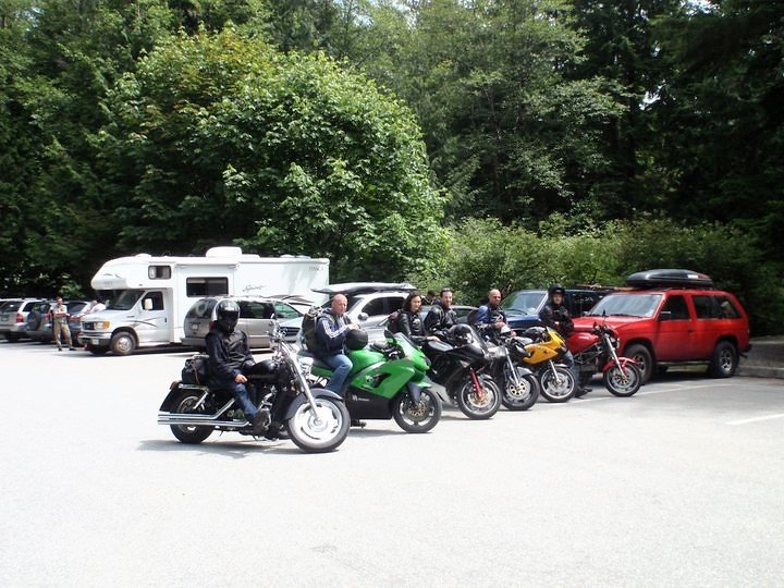 Daniel with his bike crew